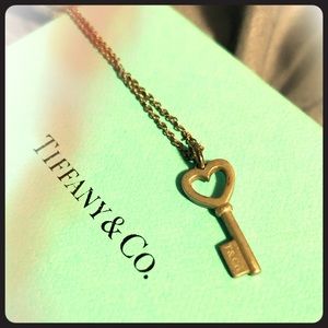 Tiffany & Co heart and key necklace